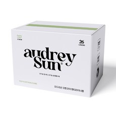 AUDREY SUN TCF棉層護墊, 26片, 1盒, 加長型(17.5cm)