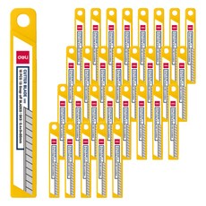 deLi 得力 小型美工刀替換刀片 E2012 10入, 52個