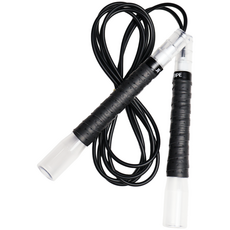 JFROPE 閃亮龍捲風競速跳繩, 白色 + 黑色線