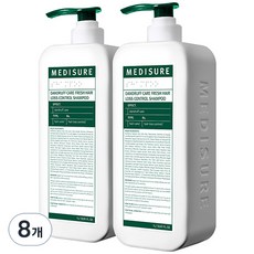 메디슈어 비듬케어 프레쉬 탈모 샴푸, 1L, 8개