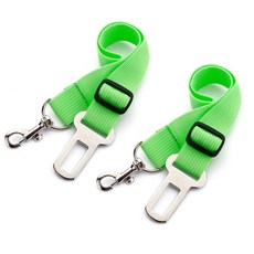 ZEZEPET 寵物犬用汽車安全帶 L號, 2個, 綠色