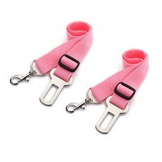 제제펫 애견 자동차안전줄 M, 핑크, 2개