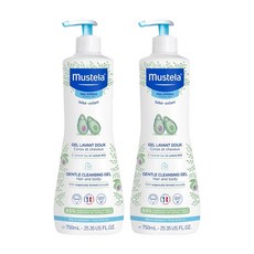 mustela 慕之恬廊 嬰兒洗髮沐浴雙潔乳, 750ml, 2瓶