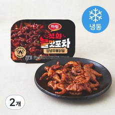 하림 불맛포차 직화 양념 무뼈 닭발 (냉동), 160g, 2개
