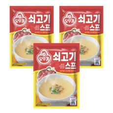 오뚜기 쇠고기 스프, 80g, 3개