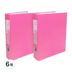 투코비 도노 D링 바인더 3공 A4 5cm, 핑크, 6개