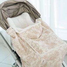 EmonG 嬰幼兒用 Toile de Jouy 嬰兒背帶保暖罩, 棕色