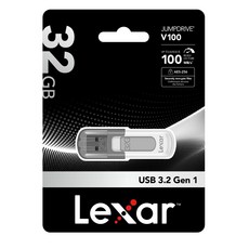Lexar 雷克沙 V100 USB 3.2 Gen 1 隨身碟, 32GB, 1個