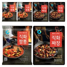 청정원 직화짜장 80g 3p + 직화짬뽕 96g 3p, 1세트