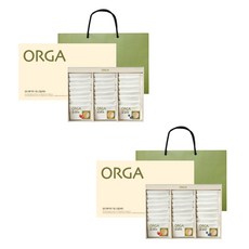 ORGA 夾心威化餅3種餅乾禮盒, 2套, 優格夾心威化餅 8入 + 草莓夾心威化餅 8入 + 藍莓夾心威化餅 8入 + 提袋