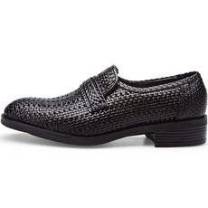 VONIN 양가죽 메쉬 라인 포인트 수제구두 GG012BK