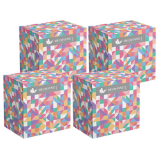 MEDIHAND 美恆 PVC透明手套 L 絢彩, 50個, 4盒