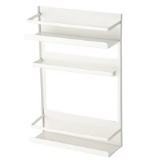 日式廚房磁吸式冰箱置物架, 31cm超大空間層距, 1314g, 白色, 1個