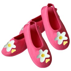 Hongdaesunhuisyap 花朵襪套型室內拖鞋, 粉紅色