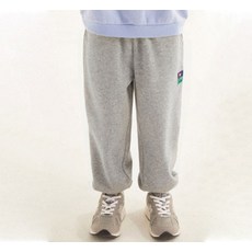 JELISPOON 童款素色刷毛運動束口長褲