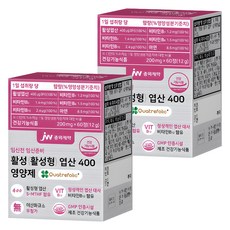 jw Pharmaceutical 孕前活性葉酸400補充錠, 60顆, 2盒
