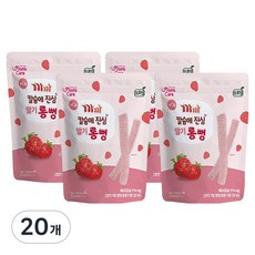 까까 프로엠 칼슘에 진심 딸기 롱뻥 과자, 딸기맛, 30g, 20개