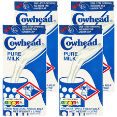 Cowhead 田園 全脂保久乳, 1L, 4瓶