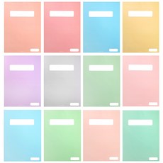2Youngdesign 柔和主題簡約筆記本12種套組, 混合顏色, 1套