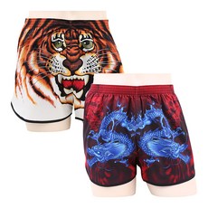 Yes Plus 透氣卡通圖案四角褲2件組