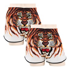 Yes Plus 透氣卡通動物圖案四角褲2件組