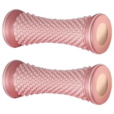 Health First 滾輪腳底按摩器, 2個, 粉紅色