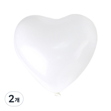JOYTEX Party Show 心形氣球 標準款 15cm 100入, 白色, 2個