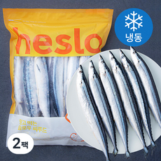해슬로 꽁치 (냉동), 2팩, 2kg