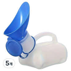 Keribing男性用尿壺, 5個, 藍色