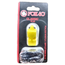 FOX40 Classic系列 115db分貝求生哨/運動哨/高音哨, 黃色, 1組