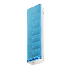 tescoma 7格一週藥盒 (藍色) 附4張貼紙 適用於藥品/維他命, 1個