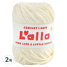 Ancalls Lalla 編織線, 2個, 01 奶油白