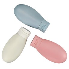 앞날창창 여행 휴대용 튜브형 공병 3종 60ml, 혼합색상, 1세트
