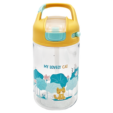 LocknLock 樂扣樂扣 一鍵式開啟兒童水杯帶 ABF771YEL, YEL-CN-12, 430ml, 1瓶