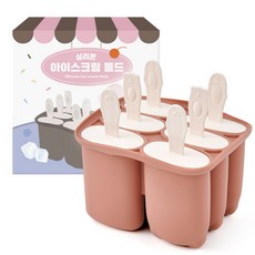 Firgi 矽膠冰淇淋模具+棒子 6入組, 乾燥玫瑰, 1套