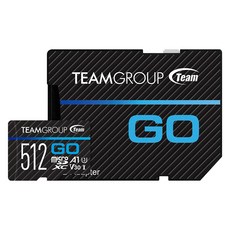 十銓 team go micro sdxc 512GB 運動攝影記憶卡(附轉接卡), 高速讀取 100MB/s, 1個