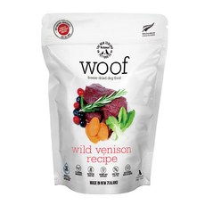 NZ Natural PET FOOD woof 狗狗冷凍乾燥生食餐, 鹿肉, 1kg, 1袋
