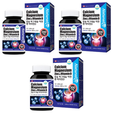 네추럴라이즈 칼슘 마그네슘 아연 앤 비타민D, 120정, 3개