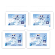 YUICARE 育護 黏貼型成人紙尿褲, L(55~120cm), 15片, 4包