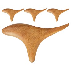 Hollypick 香木指壓棒 按摩器 20 x 18 x 10 cm, 4個, 棕色