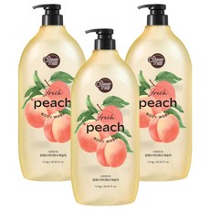 샤워메이트 복숭아 바디워시 과일향, 1.2kg, 3개