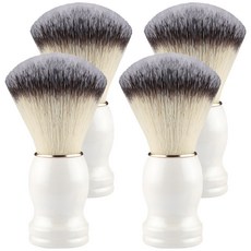 Mantool Kizz 經典刮鬍刷 白色, 1入, 4個