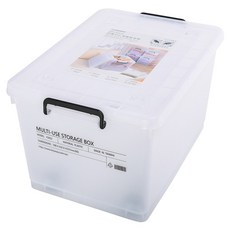 KEYWAY 聯府 印象 滑輪整理箱 60L, 透白色, 1個