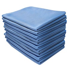 World Clean 玻璃擦拭布 40x60cm, 10個, 藍色