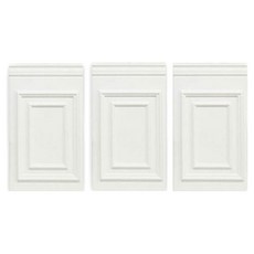 Funny Wall 北歐風西式護壁板泡棉磚 A型, 白色, 3個