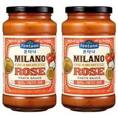 폰타나 밀라노 크림치즈 로제 파스타소스, 610g, 2개