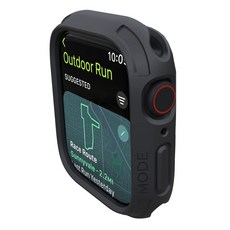 elkson Apple Watch Series 9/8/7 Quattro 2.0 軍規級防水耐震保護殼45mm, 神秘黑, 1入