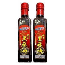 貴夫人 100% 純正黑麻油，300ml，適用烹飪、薑母鴨、燒酒雞、羊肉爐、油飯、湯頭等任何菜餚, 250ml, 2瓶