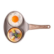 Cookin Kitchen Flower Cookin Morning Wide 電磁爐兩用雙格雞蛋煎鍋, 16cm, 1個