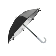 擋風擋雨機車小雨傘 8傘骨堅固耐用 採用膠片紮帶固定, 黑色